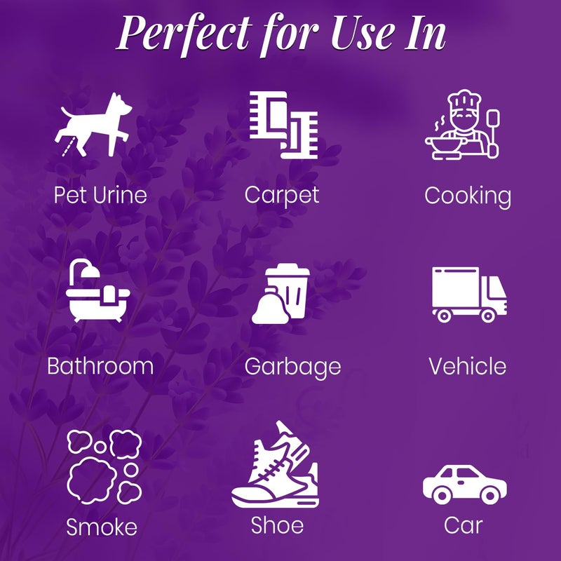 ZORBX Lavender & Lemongrass Spray  24 Oz - All-Purpose Deodorizer  Refreshes Fabric  Removes Strong Odors  Perfect for Home  Car  Gym  Laundry - Image 3